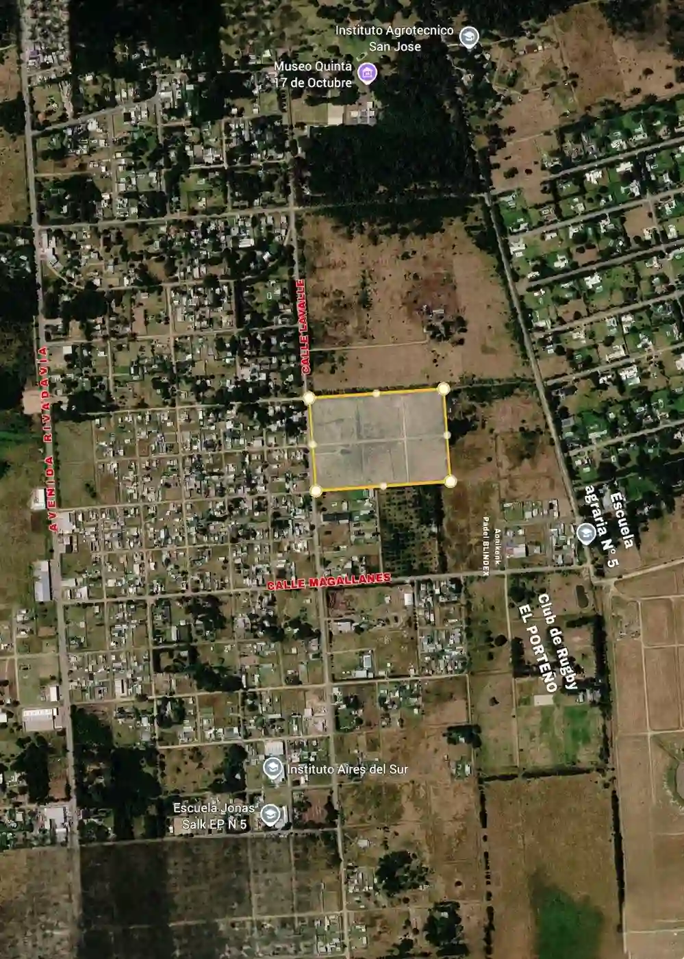 Altos de Lavalle — Mapa de ubicación con calles